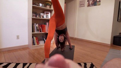 Jerking Off While My Stepmom'S Doing Yoga 7